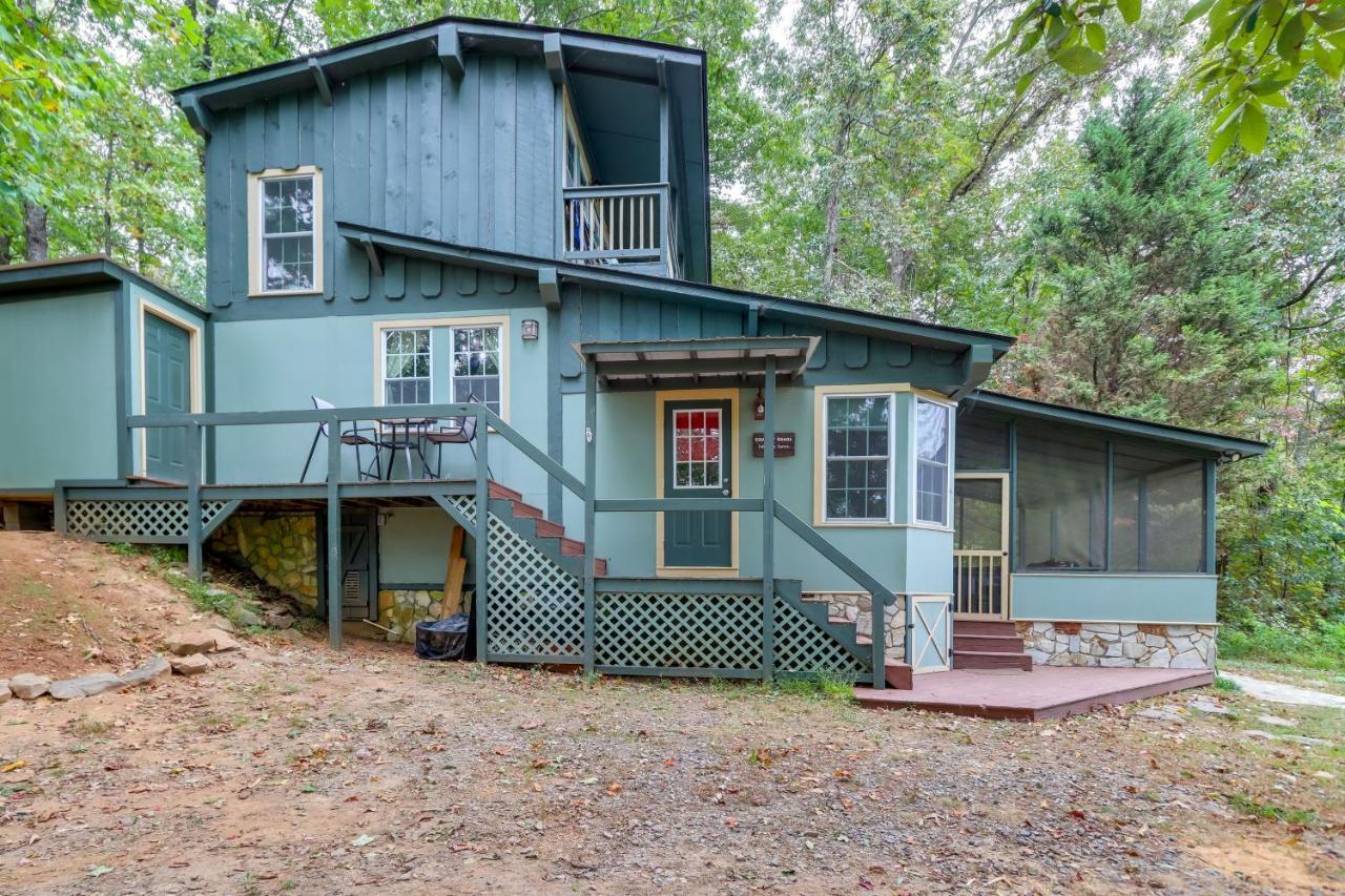 Mountaintop Ellijay Cabin With Private Hot Tub Bagian luar foto
